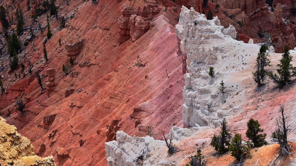 Cedar Breaks National Monument views from hiking trail near Brian head and Cedar City, Utah. United States. USA