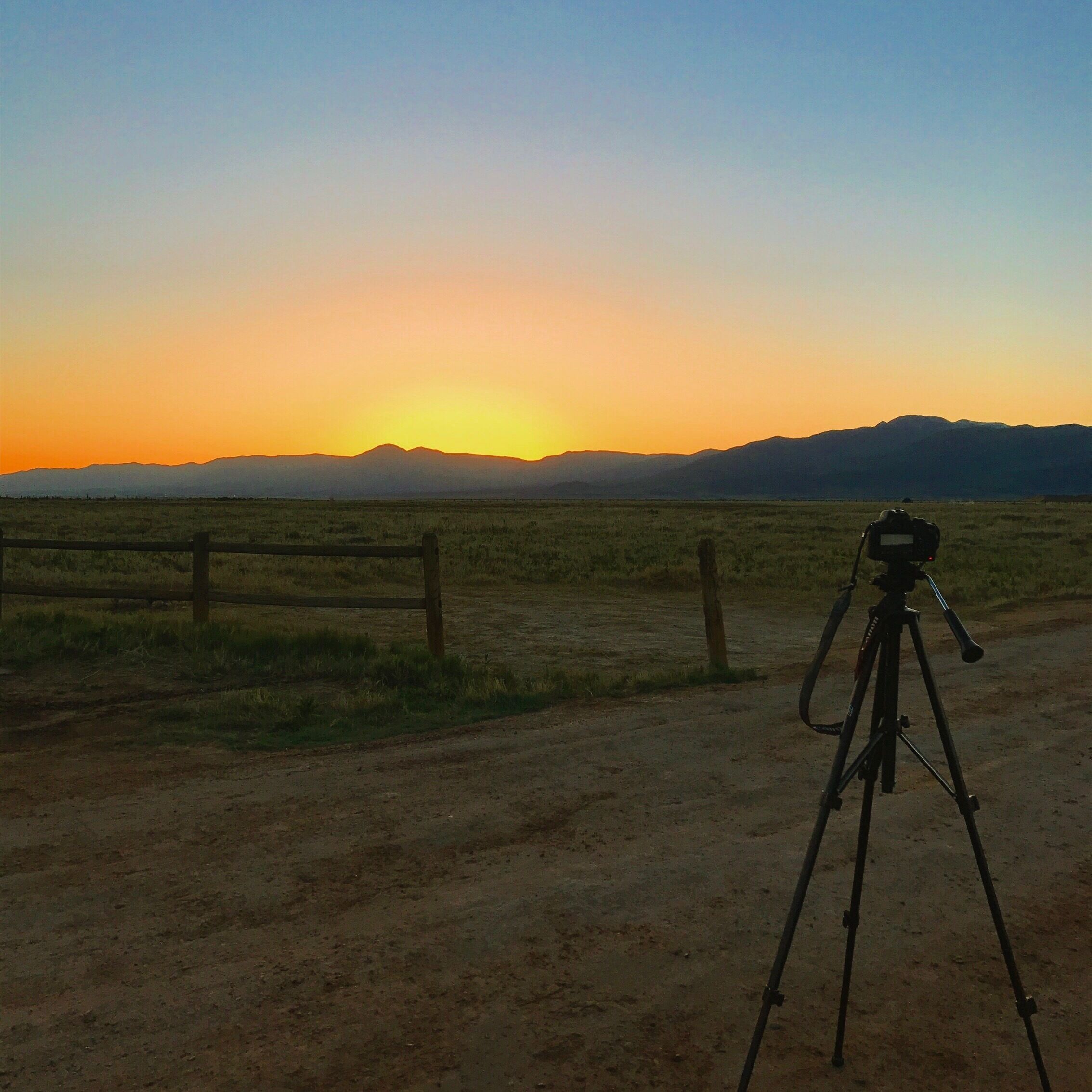 Filming a sunrise in Filmore UT #springfun
