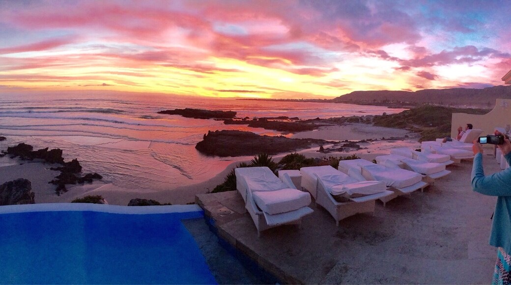 Looking out at the sunset over the Indian Ocean