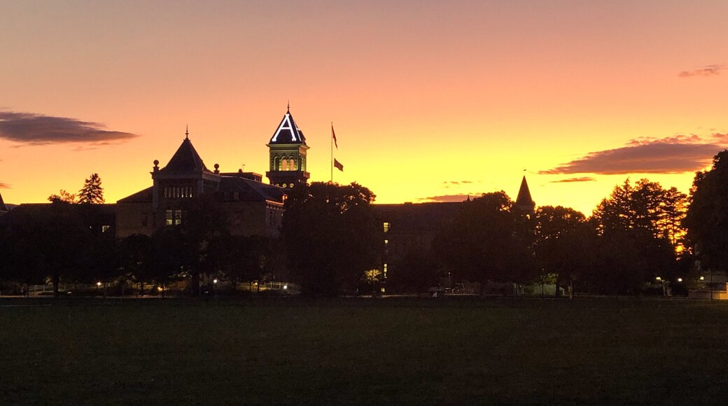 Sunset at Utah State University. This is such a beautiful campus!