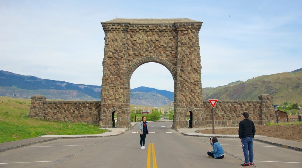 Central Montana showing heritage elements as well as a small group of people