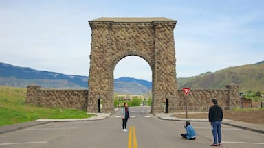 Central Montana showing heritage elements as well as a small group of people