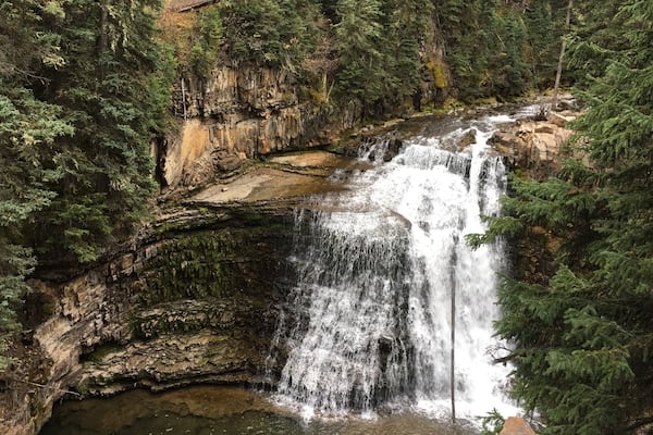 Ousel Falls Park Trail is a 1.6 mile lightly trafficked out and back trail located near Gallatin Gateway, MT that features a waterfall and is good for all skill levels.