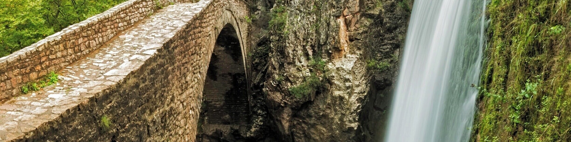 One of byzantee bridges over Portaikos river.Magnificent place, and the energy of water is huge!