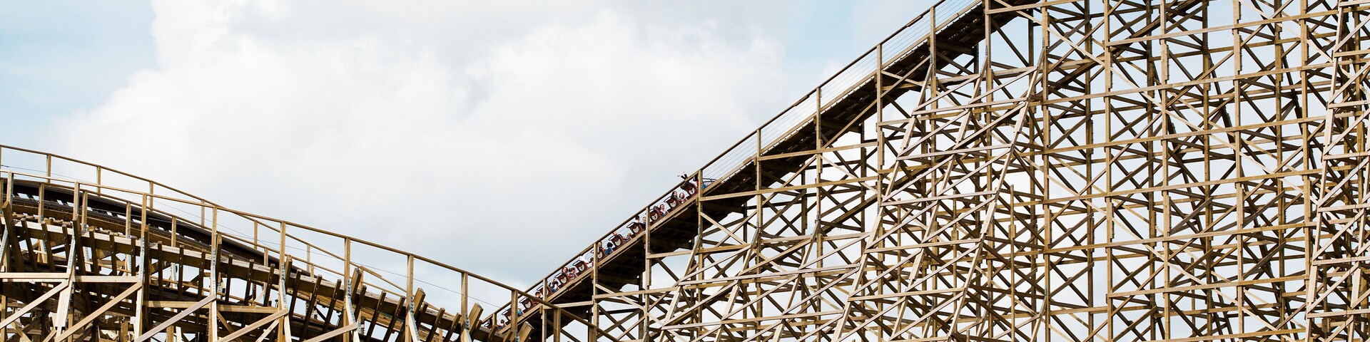 Achterbahn aus Holz, Sevenum, Niederlande