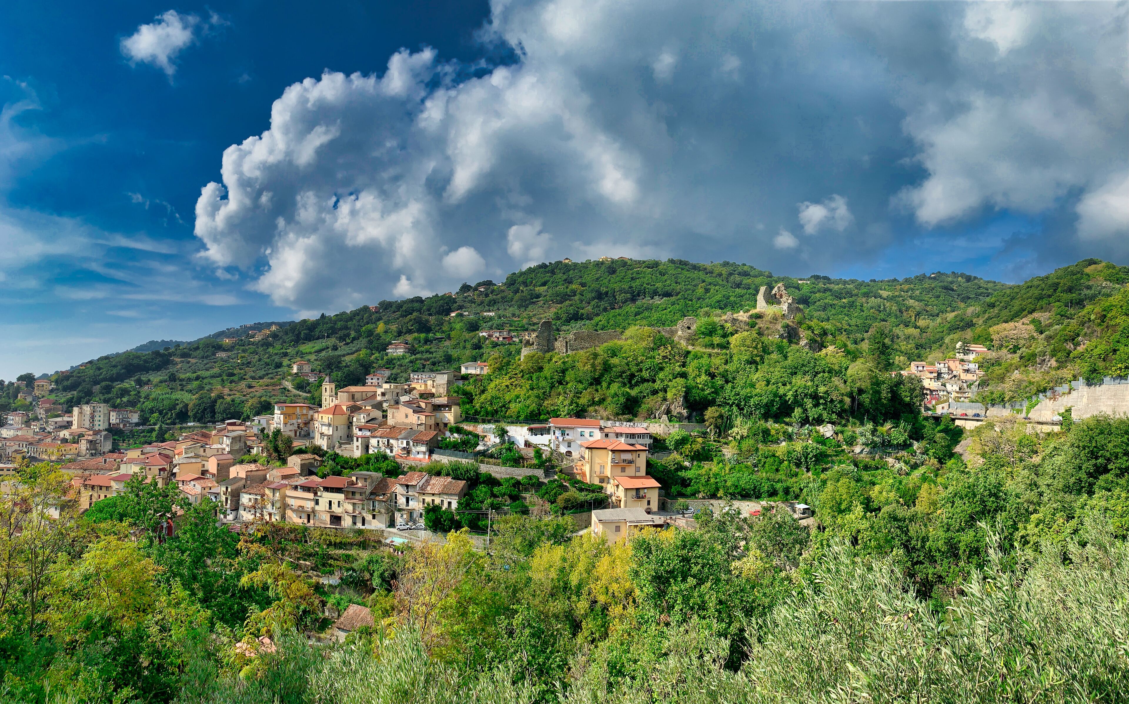 Overview of the town of Nicastro, incorporated into the larger Lamezia Terme.