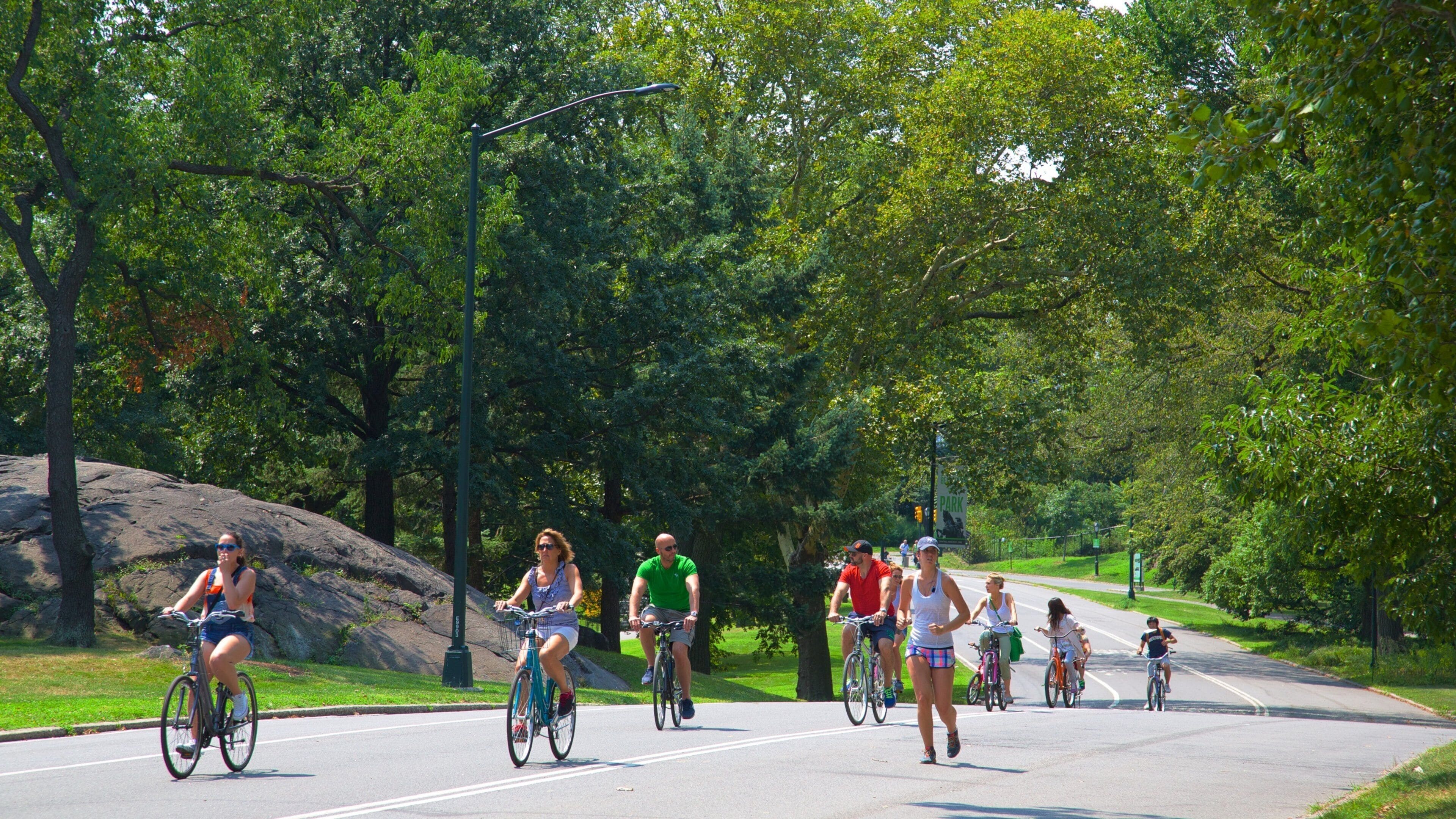 Central Park which includes cycling and a garden