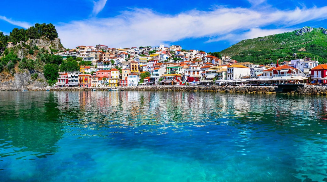 Colorful Greece - beautiful coastal town Parga. Greek holidays