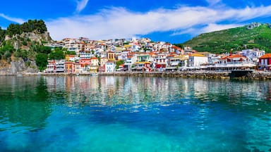 Colorful Greece - beautiful coastal town Parga. Greek holidays