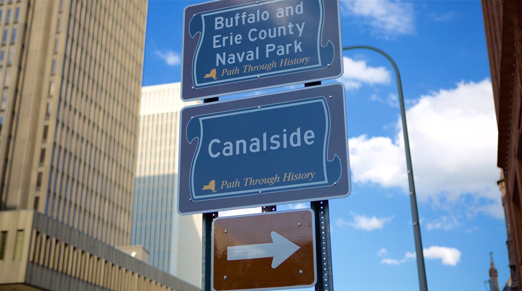 Cataratas do Niágara - oeste de Nova York caracterizando sinalização