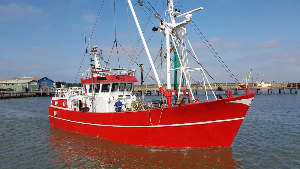 krabbenkutter, hafen, havneby