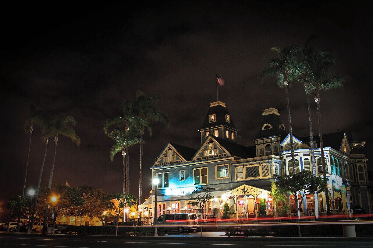 Night life in Carlsbad. 
