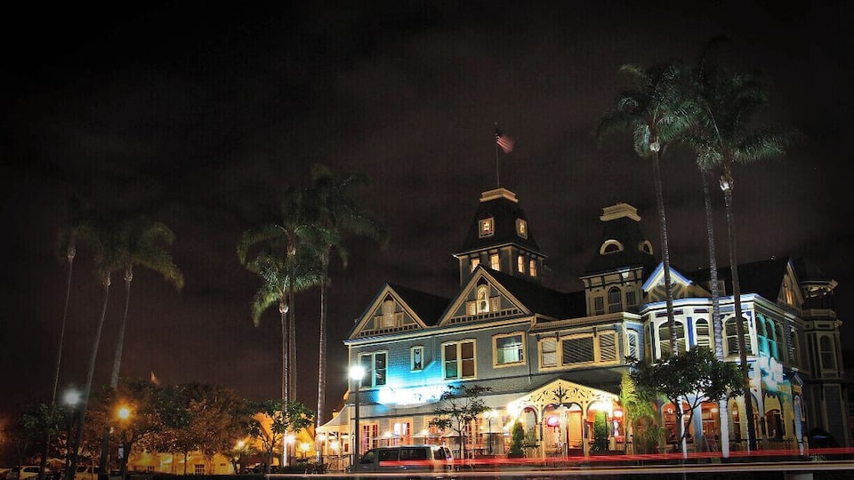 Night life in Carlsbad.
