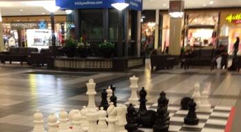 Giant chess game set at the mall!