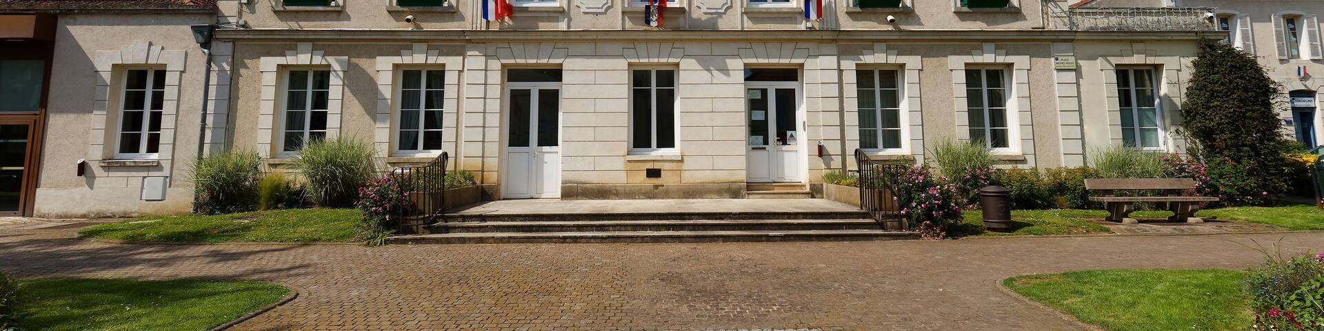 Town Hall of Crecy la Chapelle, a village of the French department of Seine et Marne in Paris region.