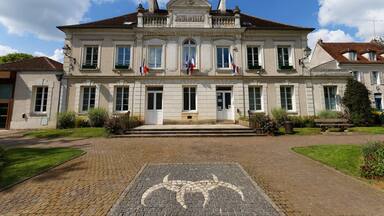 Town Hall of Crecy la Chapelle, a village of the French department of Seine et Marne in Paris region.