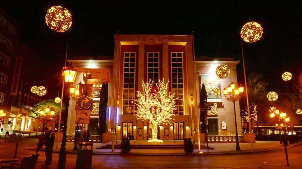 Theater with artistic lights