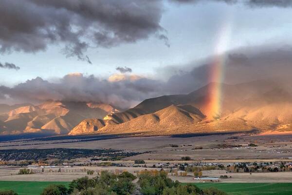This view just never gets old. The Collegiate Peaks Overlook on US 285 coming in to Buena Vista in Colorado.