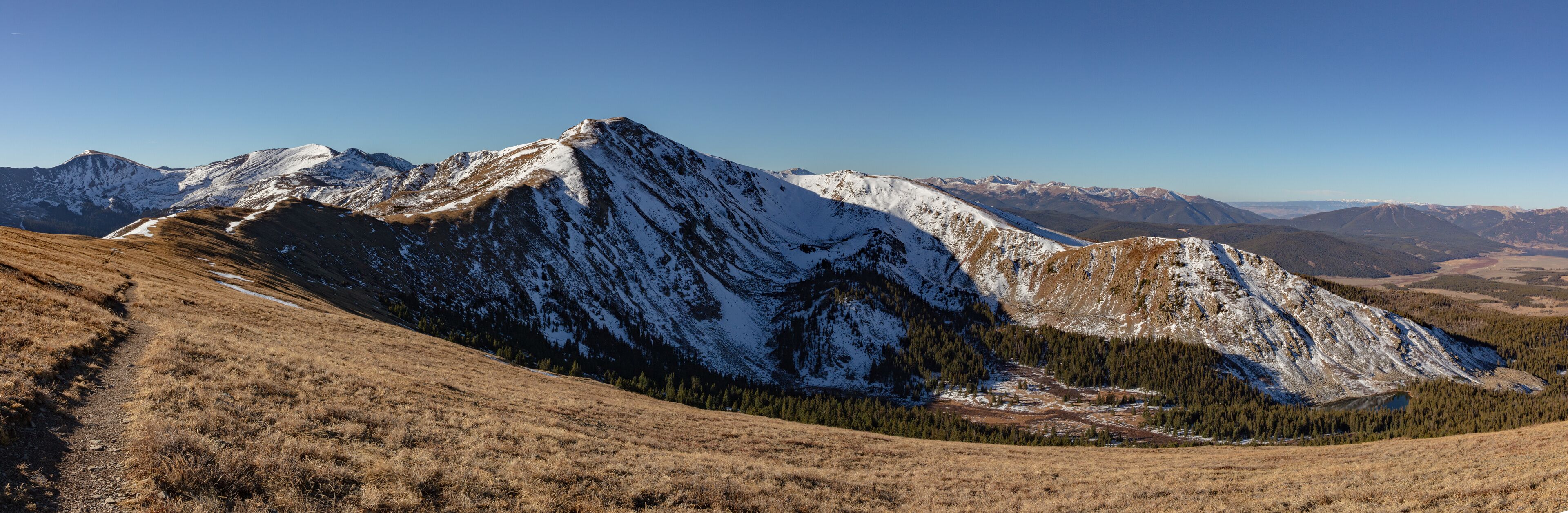 A combined section of the Continental Divide and Colorado Trail near Cottonwood Pass between Gunnison and Buena Vista Colorado.