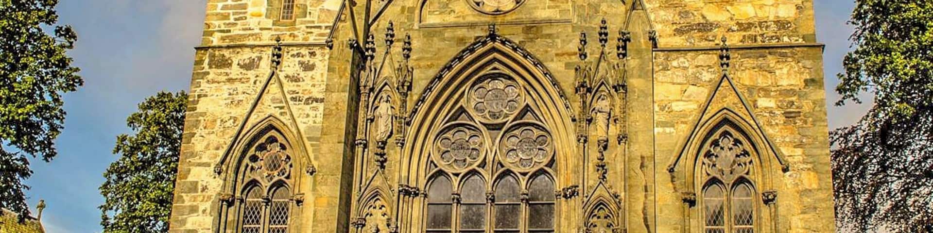 The elegant cathedral in Stavanger.