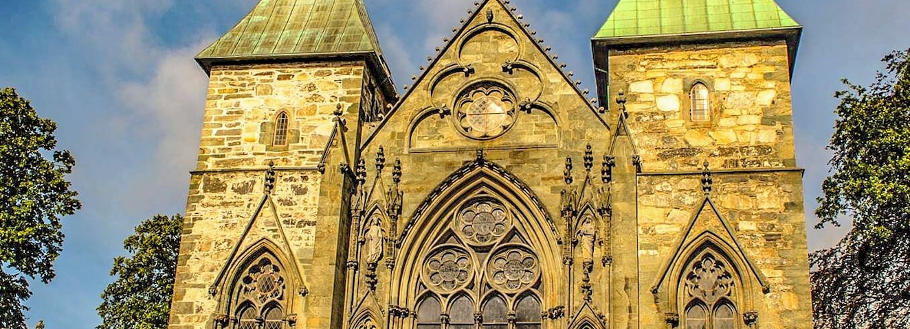 The elegant cathedral in Stavanger.