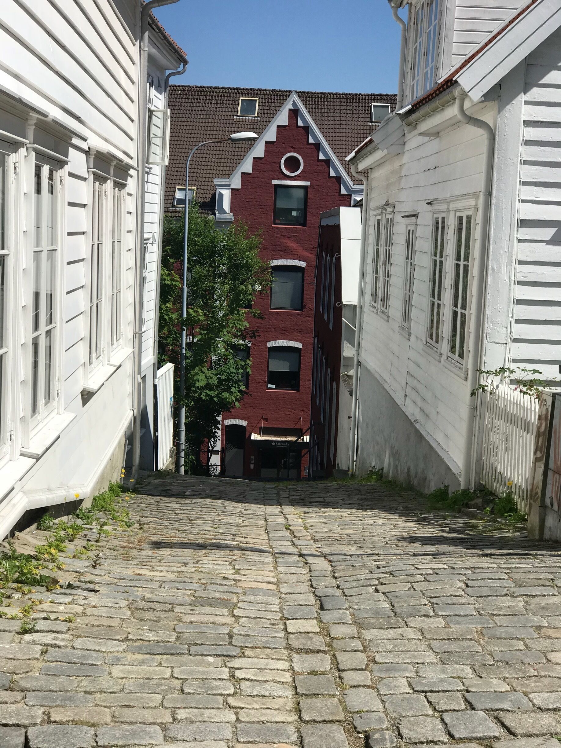 Historical section in Stavanger, Norway. 