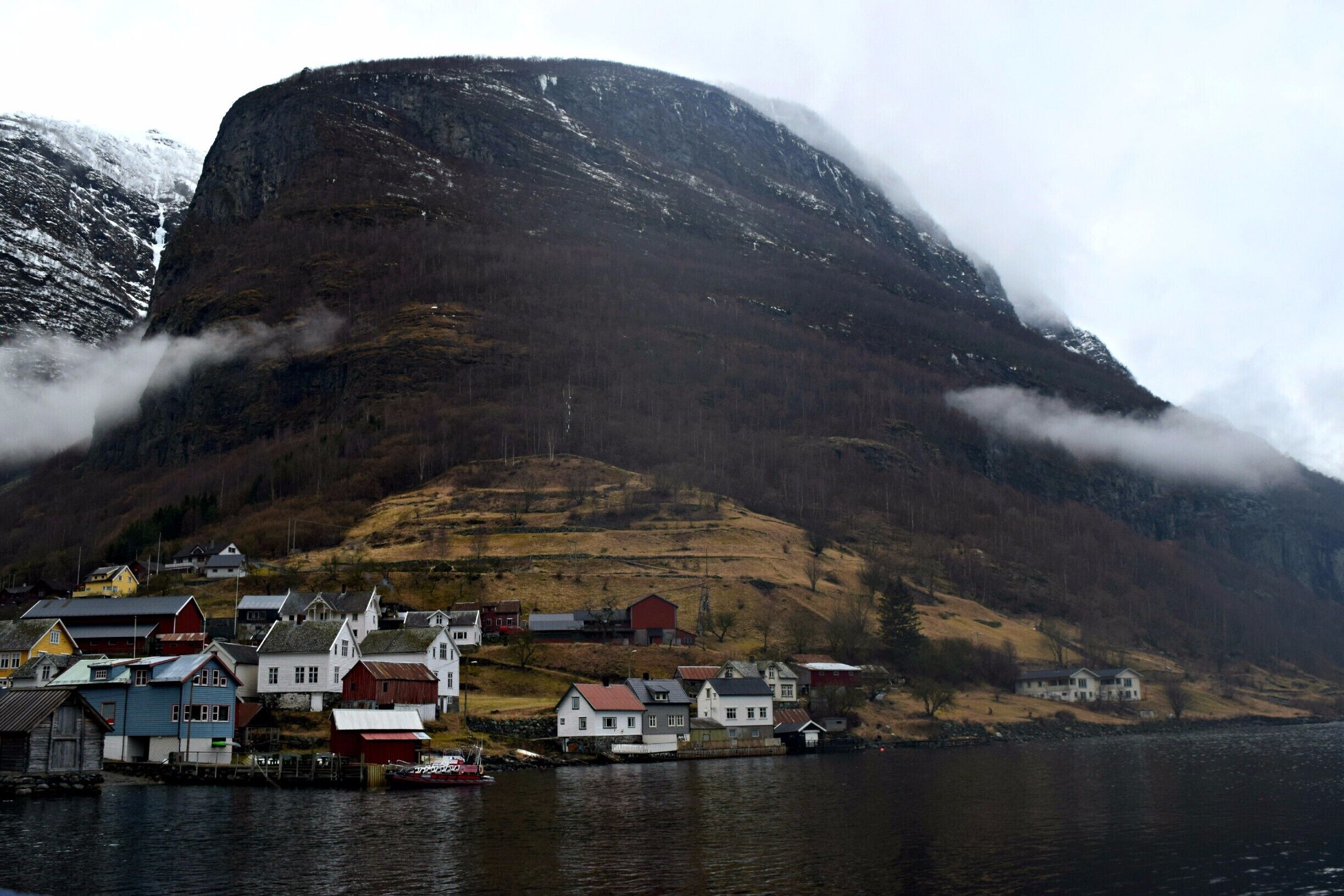 If you are in Norway, make sure you take a fjord tour! While I would love to see it in the summer, this was taken during the winter time. It was dreary and cold on the water, but the beauty of the fjords remains. 

