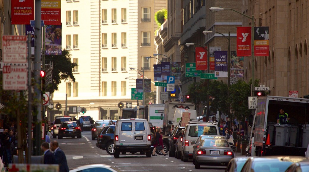 Financial District - Ferry Building featuring street scenes