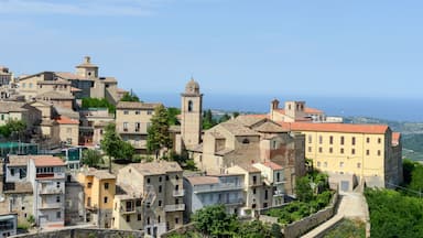 Ripatransone, Italy - 19 June 2016: the old center of Ripatransone on Marche, Italy