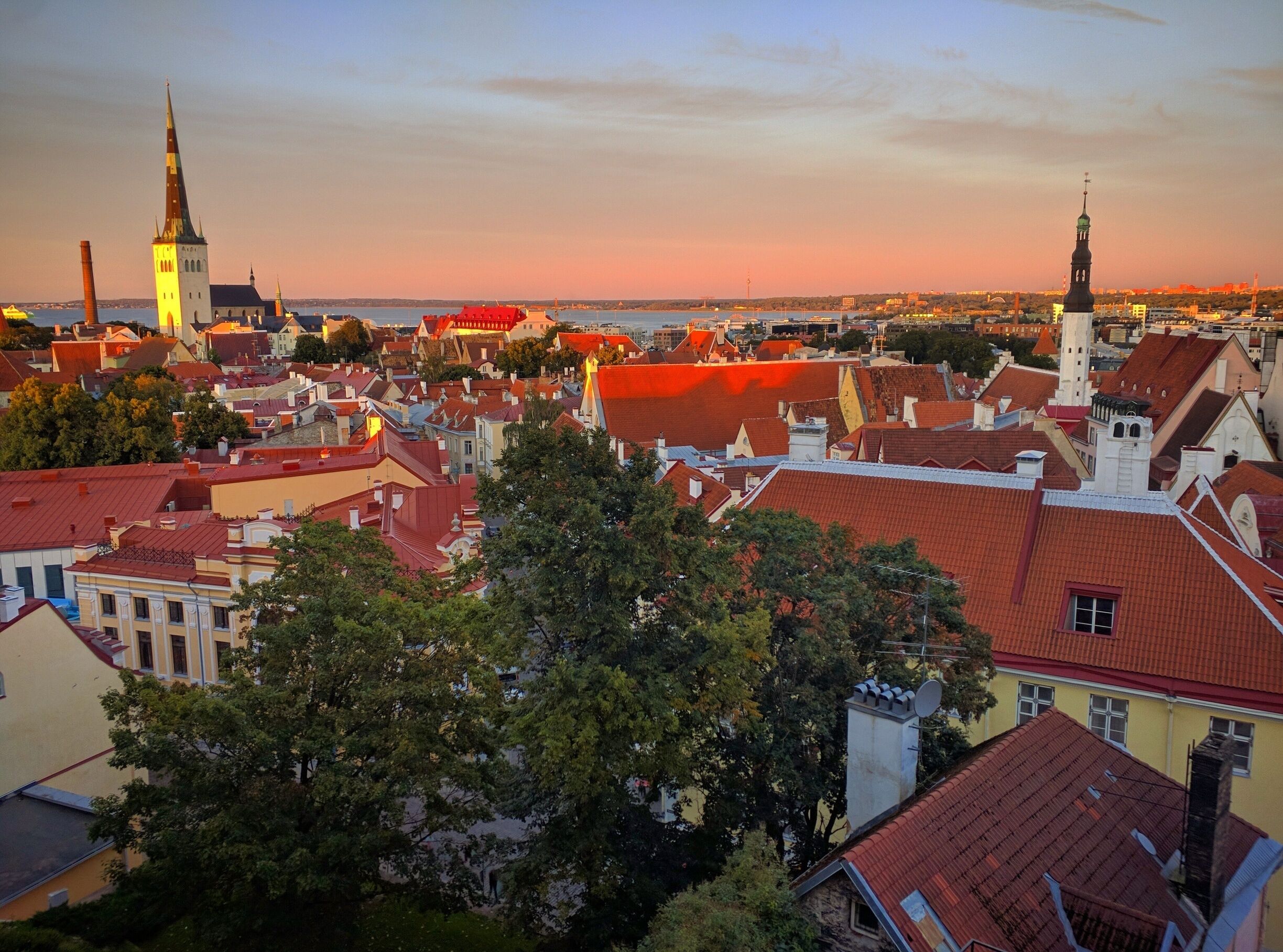 Fairy tale town of Tallinn just minutes ago.