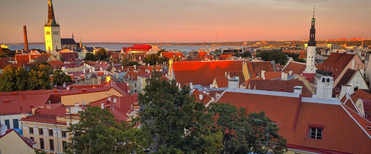 Fairy tale town of Tallinn just minutes ago.