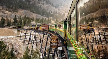 We finally decided to take a ride on the historic Georgetown - Silver Plume Loop Railroad. Doing it during the holidays turned out to be a special treat as well!