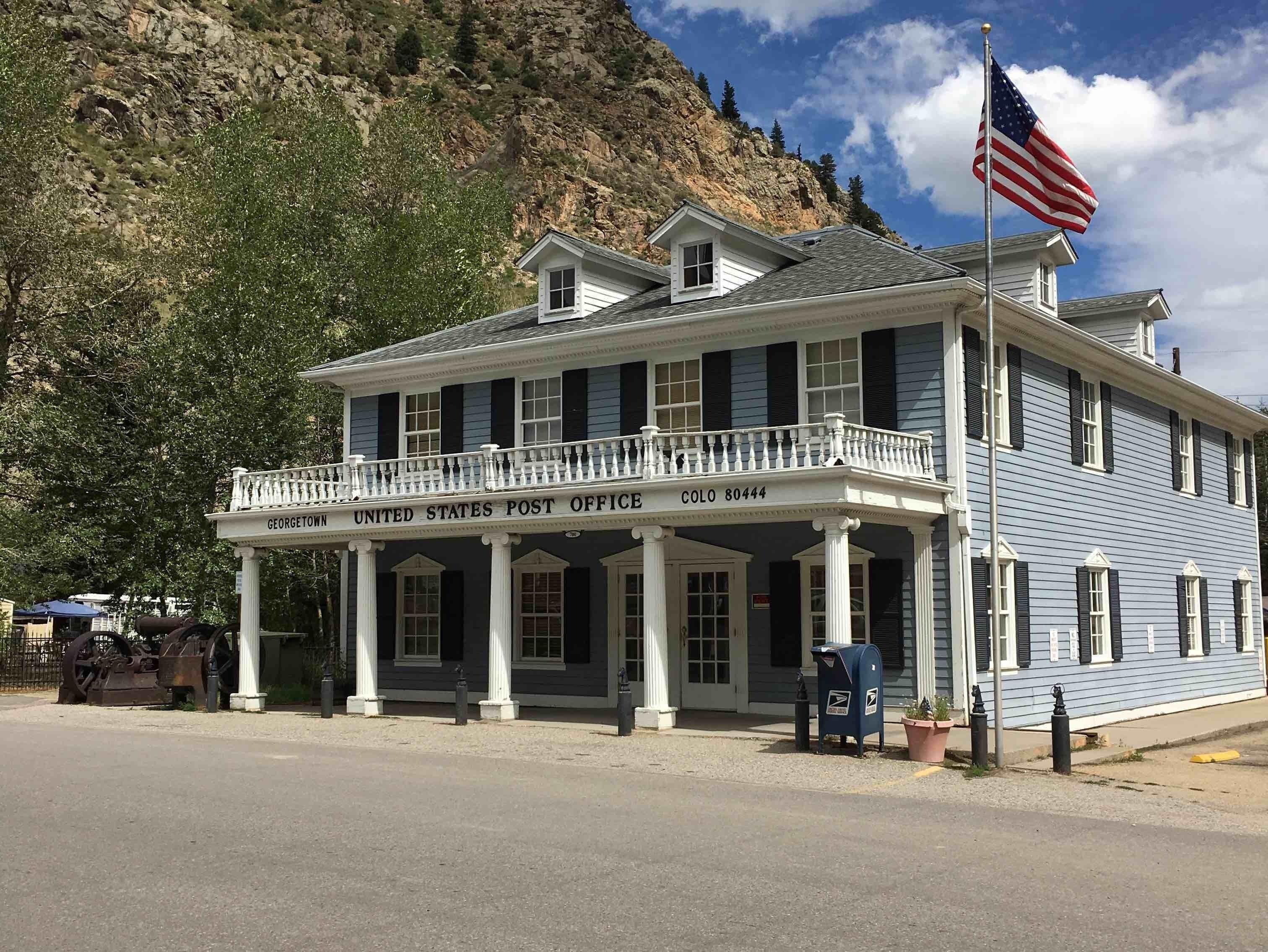 The historic USPS building in Georgetown, CO.; summer 2016.
