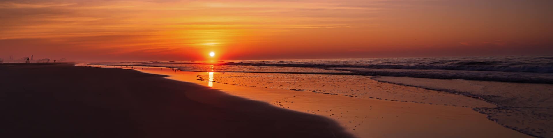 Summer Sunrise on the beach in Wildwood New Jersey
