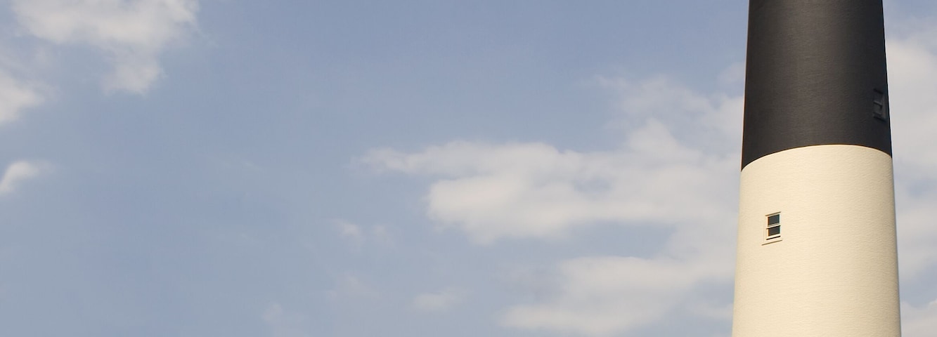 Absecon Lighthouse is located in Atlantic City, New Jersey. Absecon Lighthouse was first lit in 1857 and is the third tallest lighthouse in the US, and the tallest in New Jersey.