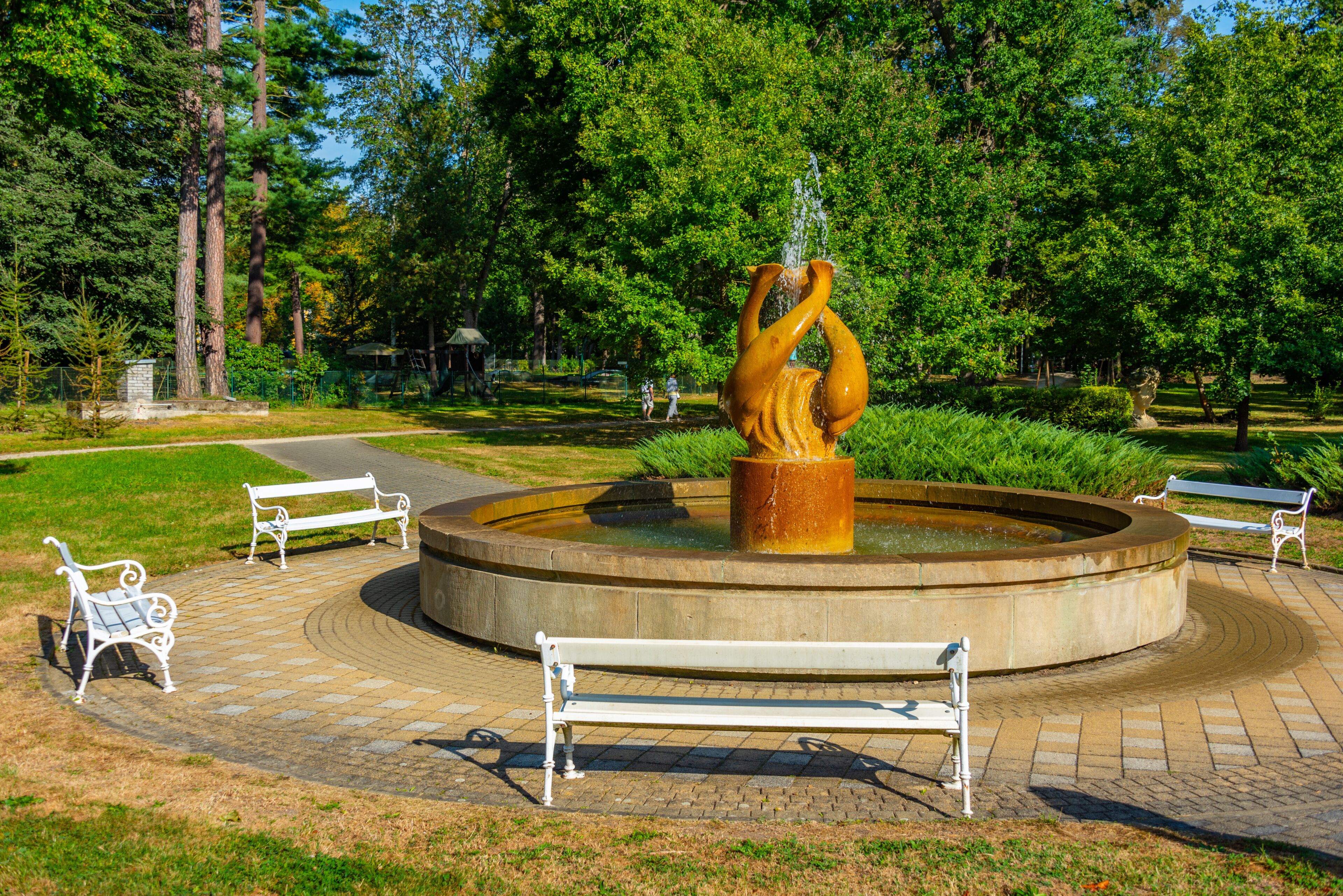 Fountain at Frantiskovy Lazne, Czech republic