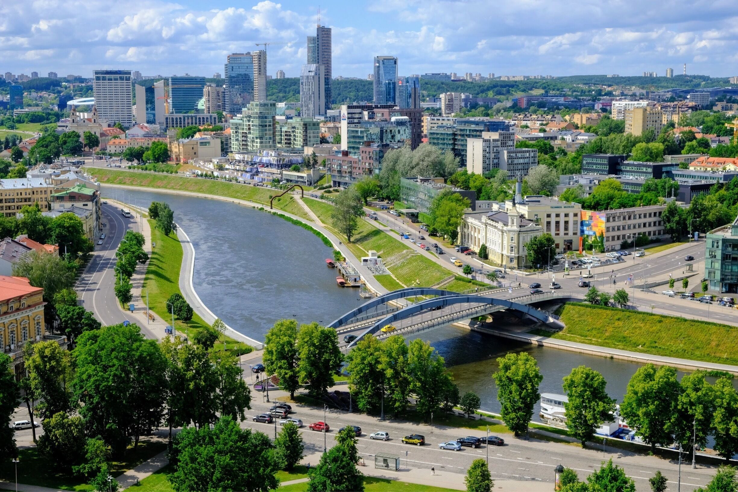 View towards Neris River
Vilnius, Lithuania - June 2017