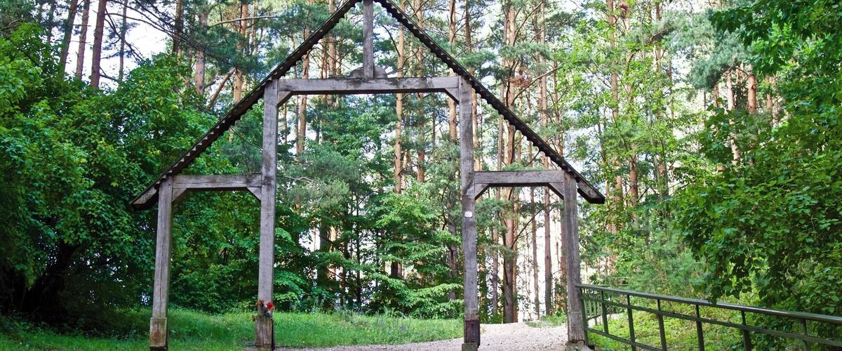 The Vilnius Calvary - The Way of the Cross is a recreation of the final steps of Jesus Christ through 35 stations. It's a pilgrimage that draws many to Lithuania. It was destroyed by the Soviets, but rebuilt - the entire walk is about 7 km. Even if you are not religious, the entire park is a great place for a hike - it's about a 20 minute bus ride from the city center or a 6 euro taxi.
