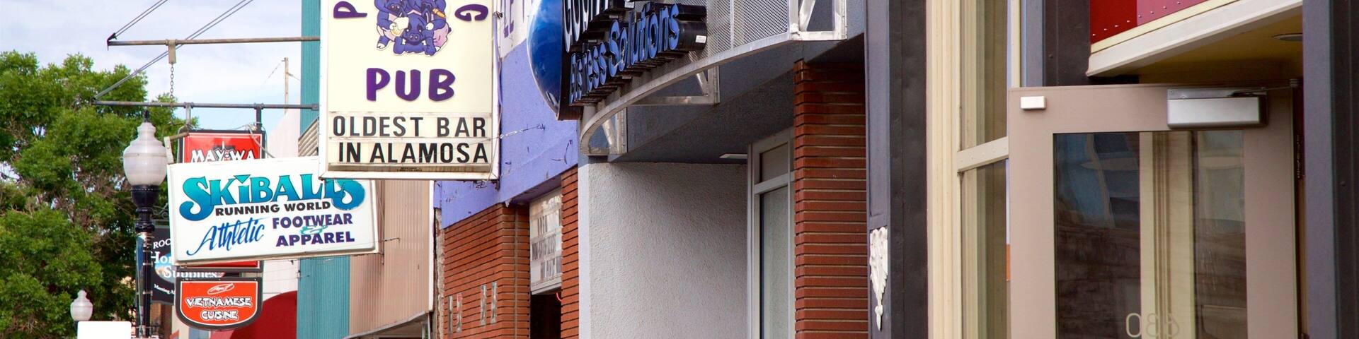 Alamosa showing signage