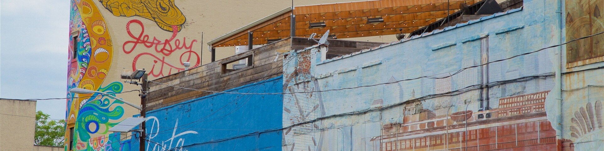 Jersey City que inclui arte ao ar livre