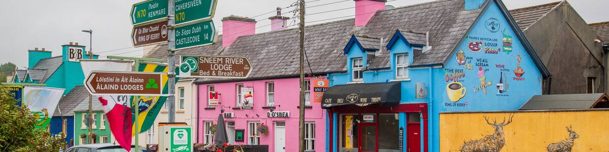 Sneem which includes signage