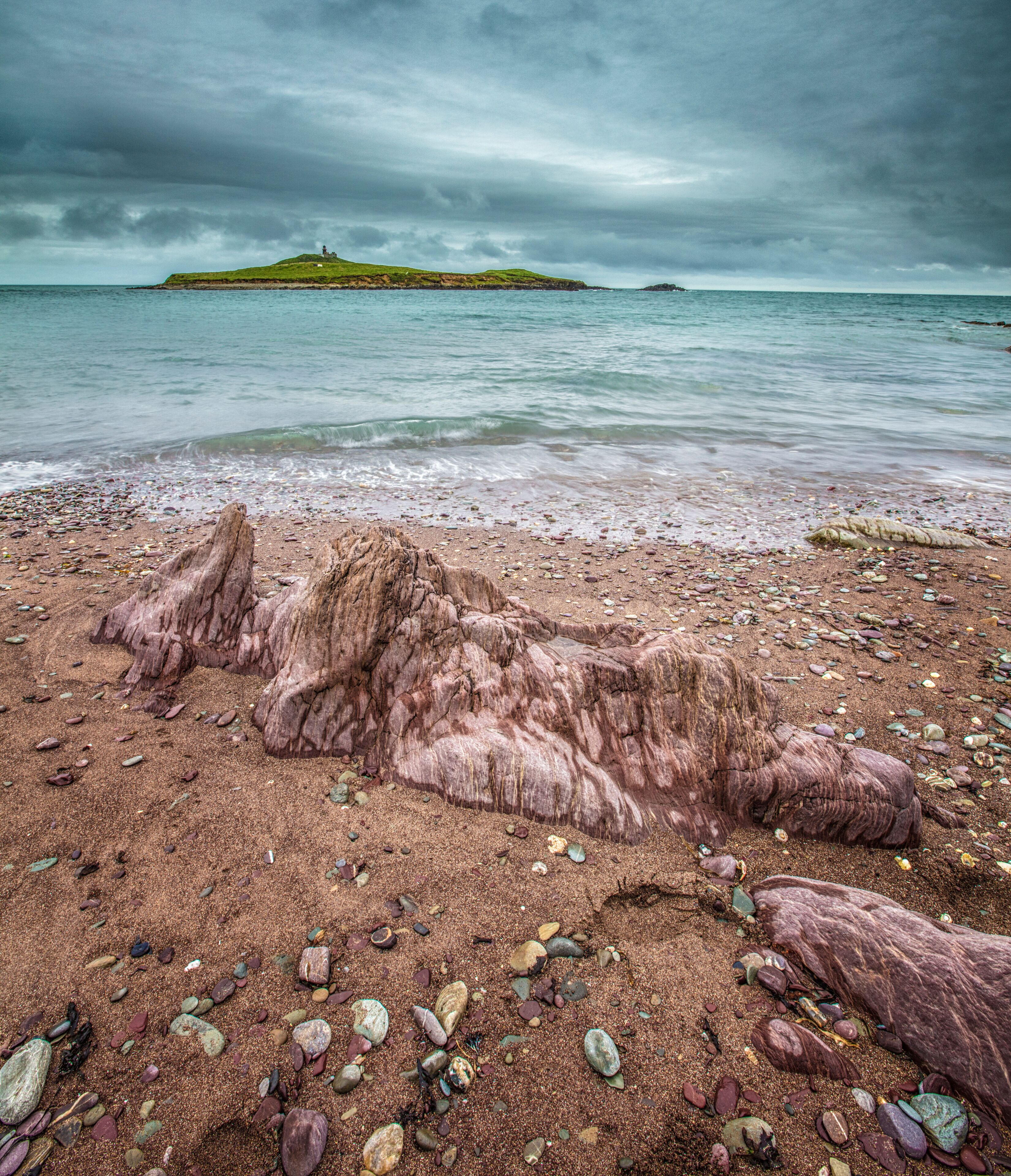 Ballycotton island, shore and lighthouse, County Cork, Ireland