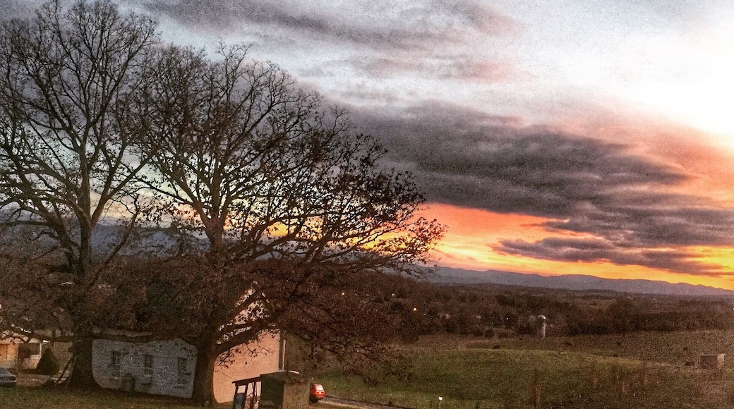 Beautiful sunset in the country.