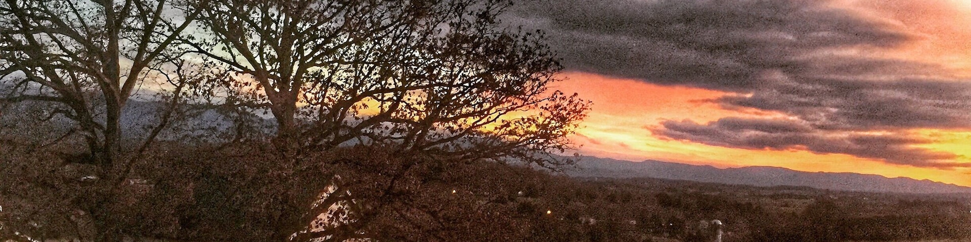 Beautiful sunset in the country.