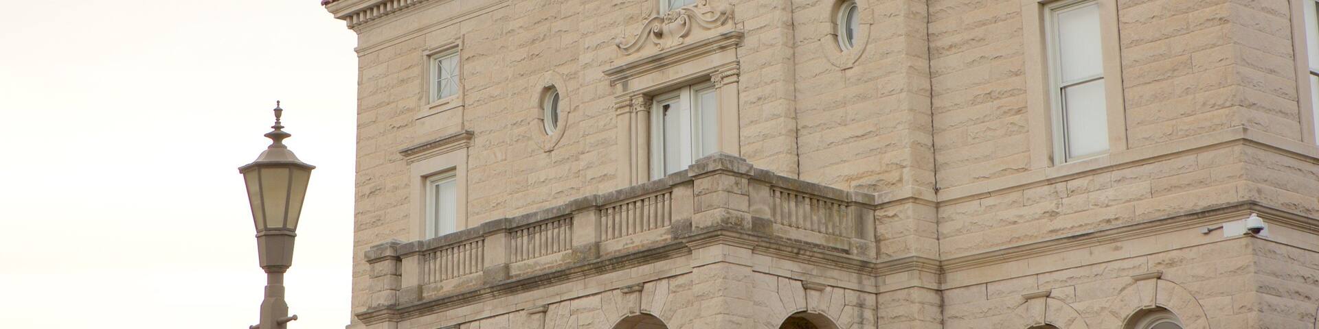 Harrisonburg which includes heritage elements and an administrative buidling