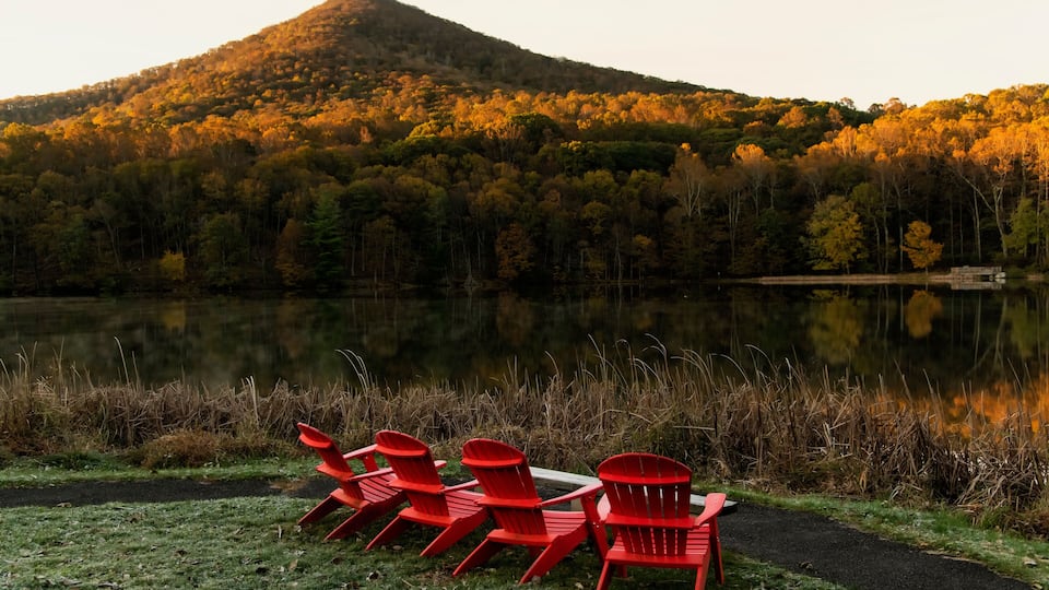 Sharp Top at sunrise; Blue Ridge Parkway; Virginia