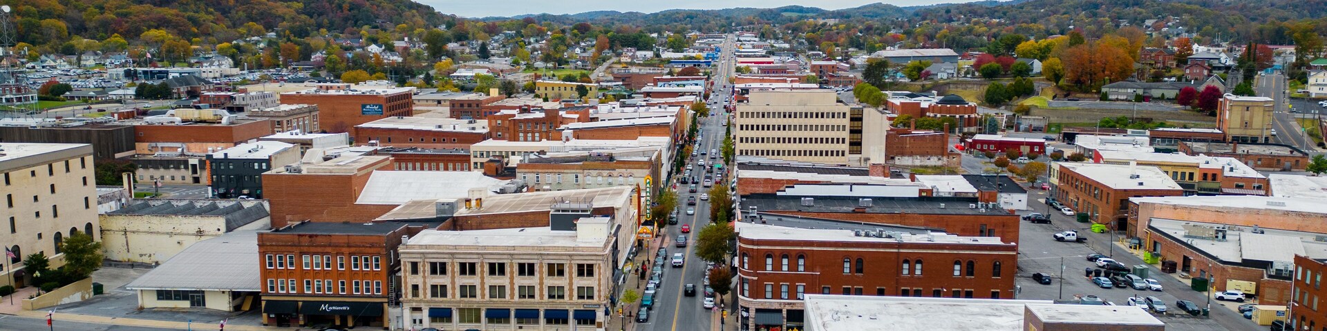 aerial view of state street in bristol