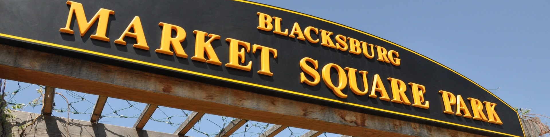 Blacksburg which includes signage