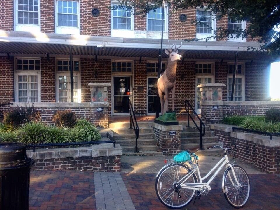 Exploring the Main Street in Danville, VA, USA. 
