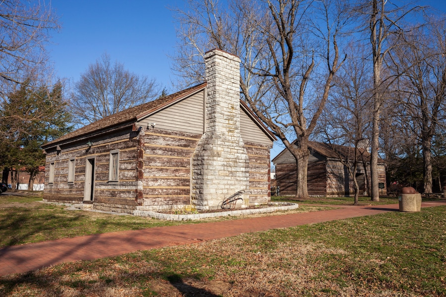 The old district courthouse at Constitution Square Historic Site in Danville Kentucky